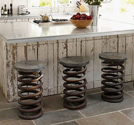 Stools on Truck Spring Stools