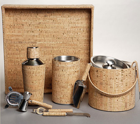 kim seybert cork bar set