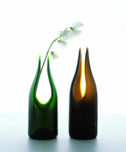 recycled glass vase