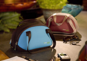 green insulated lunch tote