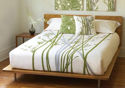 Amenity Home sustainable bedding Amenity Cove Cream + Moss Organic Duvet Cover