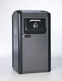 big-belly Solar powered trash compactor